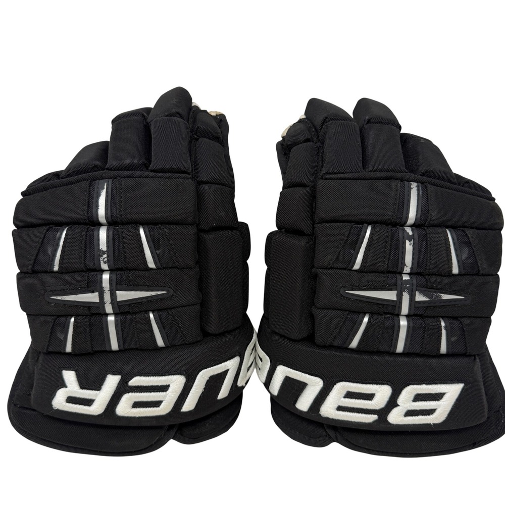 Bauer 4-Roll Pro Hockey Gloves Black 14" 36cm ThermoMax Liner